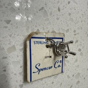 VINTAGE ESTATE SPENCER CO. 925 STERLING SILVER 3‎ Leg Stool CHARM